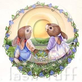 Easter Bunnies and Basket 
